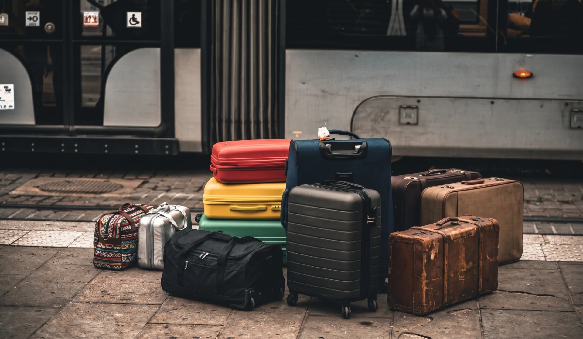 Suitcases ready for a touring stay on the Wine Route